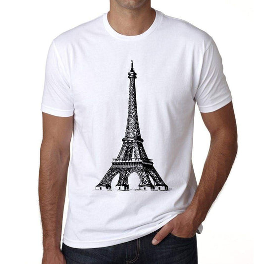 Eiffel Tower Png Mens Short Sleeve Round Neck T-Shirt 00170