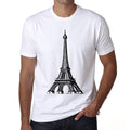 Eiffel tower PNG Men's Short Sleeve Round Neck T-shirt 00170