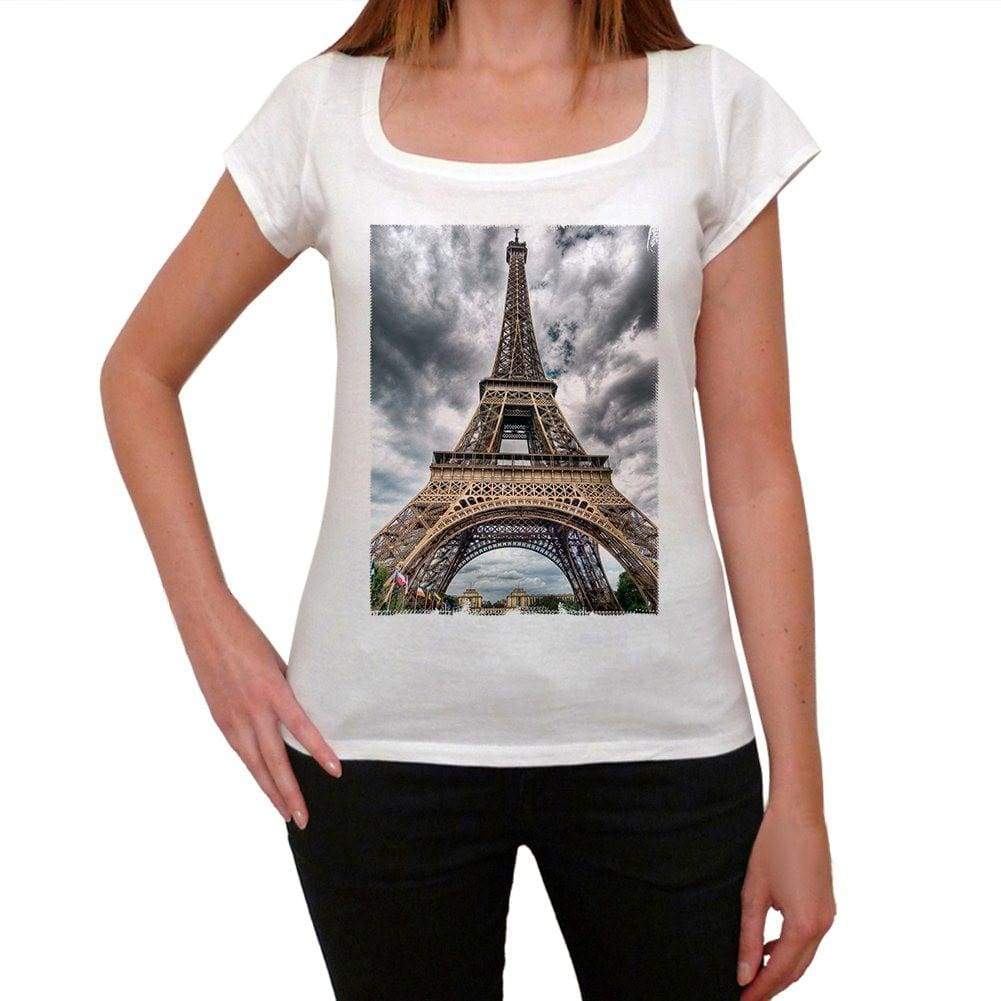 Eiffel Tower Womens Short Sleeve Scoop Neck Tee 00171