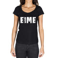 eime, German Cities Black, Women's Short Sleeve Round Neck T-shirt 00002