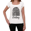 Elating Fingerprint, White, Women's Short Sleeve Round Neck T-shirt, gift t-shirt 00304