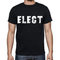 elect T-shirt <span>col rond</span> <span>manches courtes</span> <span>homme</span> , T-shirt <span>noir</span> FR