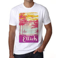 Elliots, Escape to paradise, White, Men's Short Sleeve Round Neck T-shirt 00281