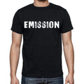 emission Men's Short Sleeve Round Neck T-shirt , Black T-shirt EN