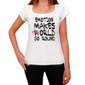 emotion, World Goes Round, Women's Short Sleeve Round White T-shirt 00083