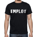 employ Men's Short Sleeve Round Neck T-shirt , Black T-shirt EN