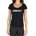 endroit, French Dictionary, Women's Short Sleeve Round Neck T-shirt 00010