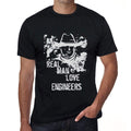 Engineers, Real Men Love Engineers Men's T shirt Black Birthday Gift 00538