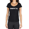 ennepetal, German Cities Black, Women's Short Sleeve Round Neck T-shirt 00002