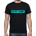 Entertainer t shirt, mens t-shirt, occupation, S Size, Black, Cotton