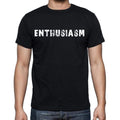 enthusiasm , white letters, Men's Short Sleeve Round Neck T-shirt 00007