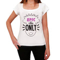 EPIC, Vibes Only, White, Women's Short Sleeve Round Neck T-shirt, gift t-shirt 00298