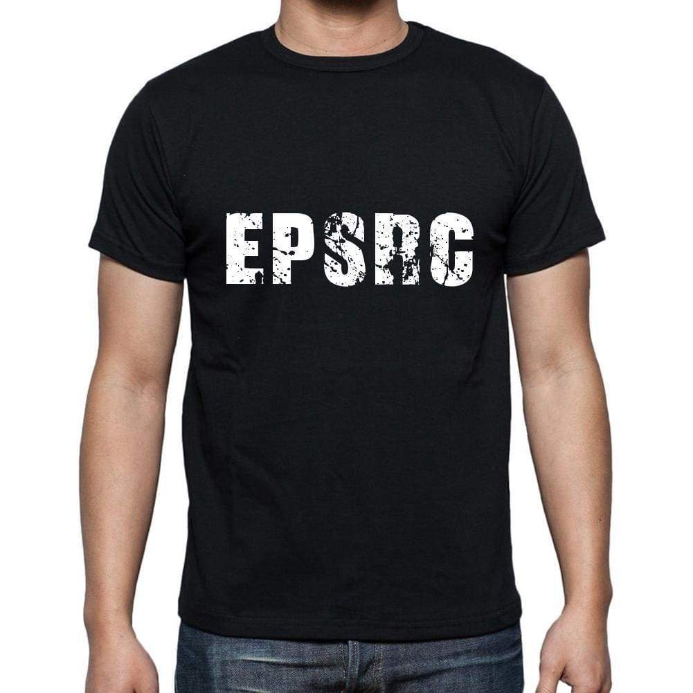 Epsrc Mens Short Sleeve Round Neck T-Shirt 5 Letters Black Word 00006 - Casual