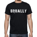 equally Men's Short Sleeve Round Neck T-shirt , Black T-shirt EN
