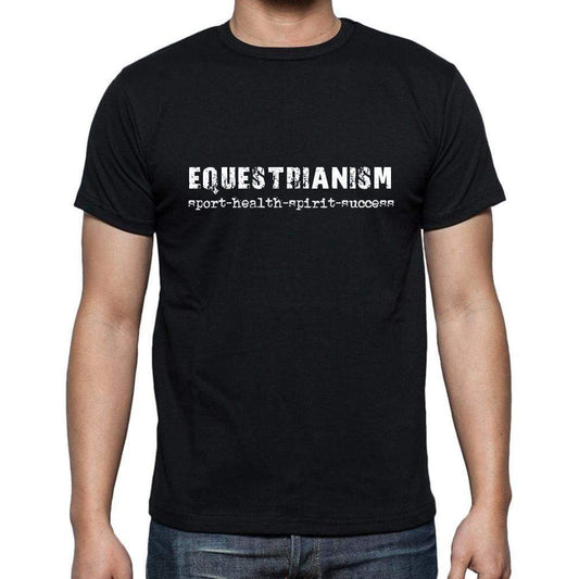 Equestrianism Sport-Health-Spirit-Success Mens Short Sleeve Round Neck T-Shirt 00079 - Casual
