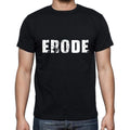 erode Men's Short Sleeve Round Neck T-shirt , 5 letters Black , word 00006