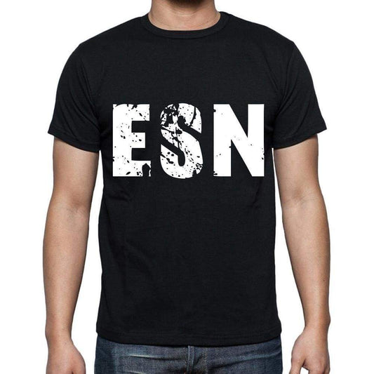 Esn Men T Shirts Short Sleeve T Shirts Men Tee Shirts For Men Cotton Black 3 Letters - Casual