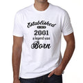 Established since 2001, Men's Short Sleeve Round Neck T-shirt 00095