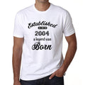 Established since 2004, Men's Short Sleeve Round Neck T-shirt 00095