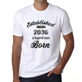 Established since 2036, Men's Short Sleeve Round Neck T-shirt 00095
