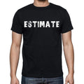 estimation T-shirt <span>col rond</span> <span>manches courtes</span> <span>Homme</span> , <span>Noir</span> T-shirt FR