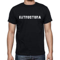 estructura, kurzärmliges Herren-T-Shirt mit Rundhalsausschnitt