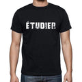 étudier, French Dictionary, Men's Short Sleeve Round Neck T-shirt 00009