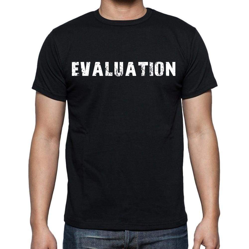 Evaluation Mens Short Sleeve Round Neck T-Shirt Black T-Shirt En
