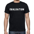 evaluation Men's Short Sleeve Round Neck T-shirt , Black T-shirt EN