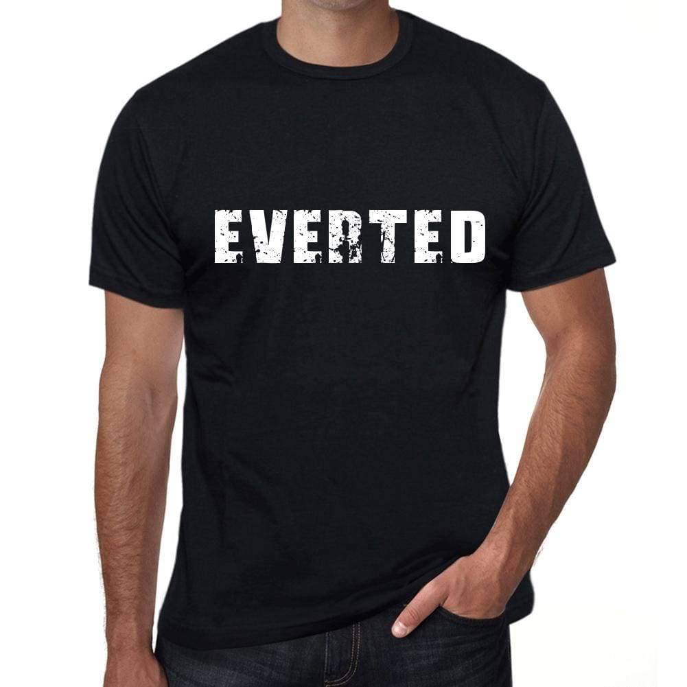 everted Mens Vintage T shirt Black Birthday Gift 00555 - Ultrabasic