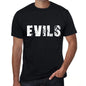Evils Mens Retro T Shirt Black Birthday Gift 00553 - Black / Xs - Casual