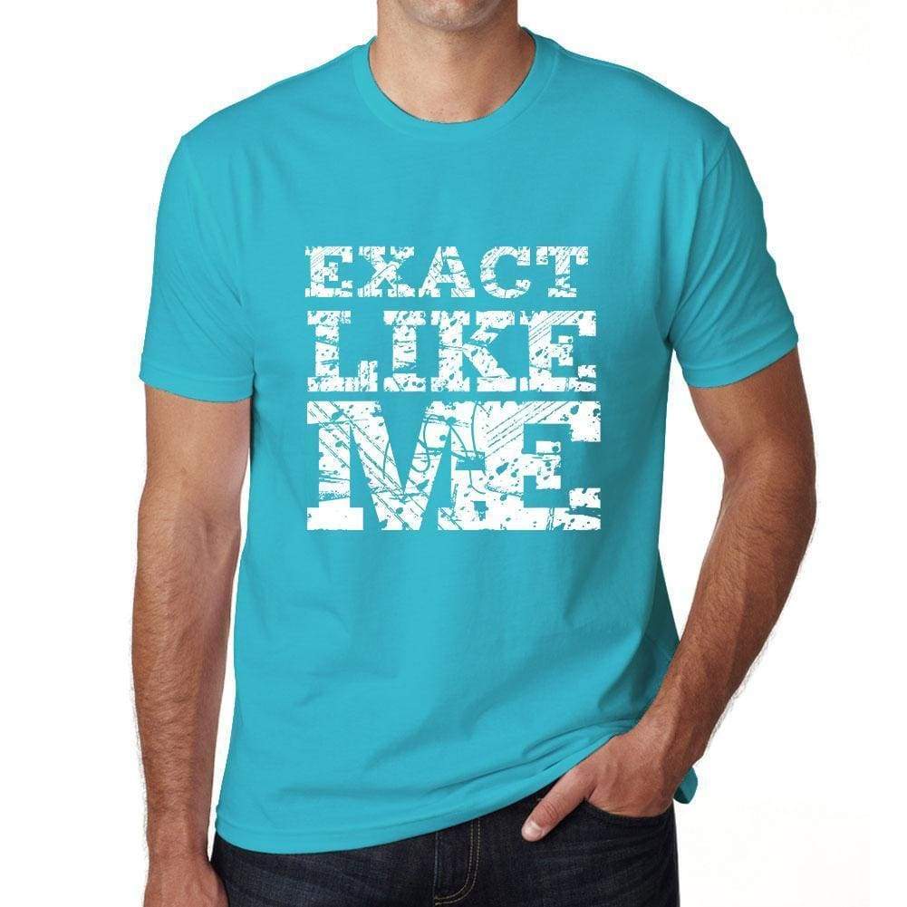 Exact Like Me Blue Mens Short Sleeve Round Neck T-Shirt 00286 - Blue / S - Casual
