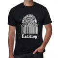 Exciting Fingerprint, Black, Men's Short Sleeve Round Neck T-shirt, gift t-shirt 00308
