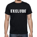 exclude , white letters, Men's Short Sleeve Round Neck T-shirt 00007