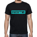 Executive t shirt, mens t-shirt, occupation, S Size, Black, Cotton