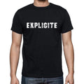 explicite, French Dictionary, Men's Short Sleeve Round Neck T-shirt 00009