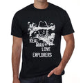 Explorers, Real Men Love Explorers Men's T shirt Black Birthday Gift 00538