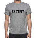 EXTENT, Grey, Men's Short Sleeve Round Neck T-shirt 00018