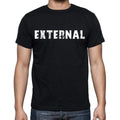 external Men's Short Sleeve Round Neck T-shirt , Black T-shirt EN