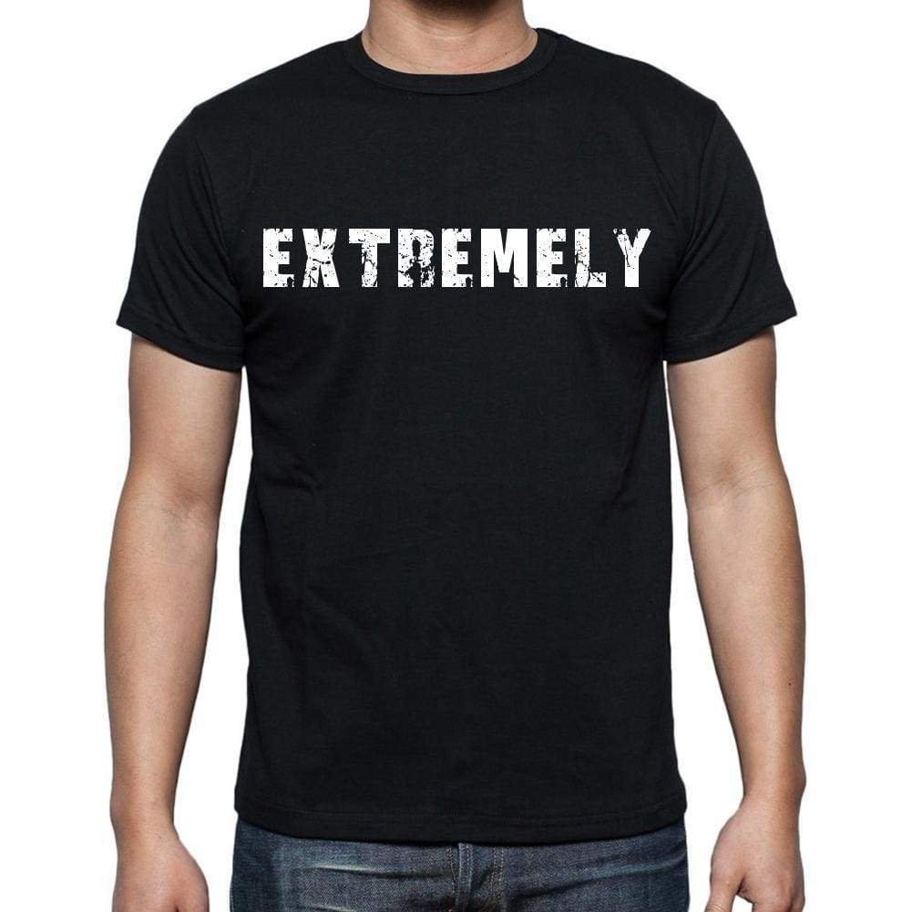 Extremely Mens Short Sleeve Round Neck T-Shirt Black T-Shirt En