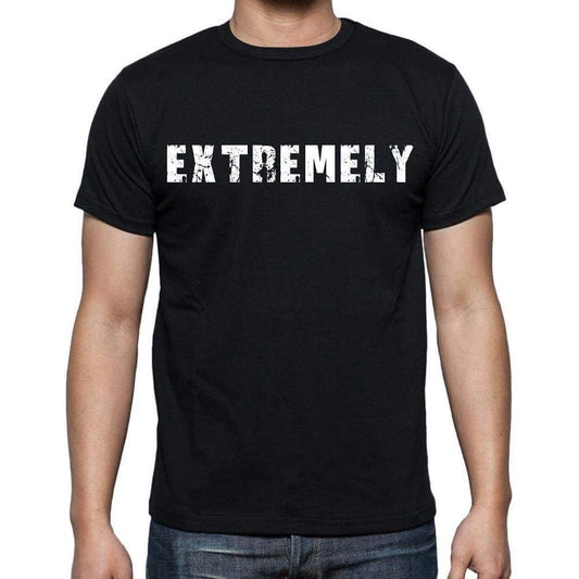 Extremely Mens Short Sleeve Round Neck T-Shirt Black T-Shirt En