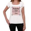 Fabulous Since 2014 Women's T-shirt White Birthday Gift 00433