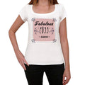 Fabulous Since 2033 Women's T-shirt White Birthday Gift 00433