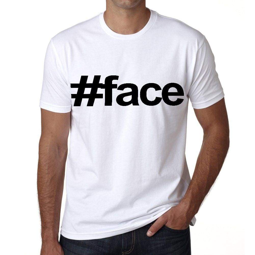 Face Hashtag Mens Short Sleeve Round Neck T-Shirt 00076