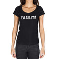 facilité, French Dictionary, Women's Short Sleeve Round Neck T-shirt 00010