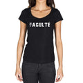 faculté, French Dictionary, Women's Short Sleeve Round Neck T-shirt 00010