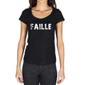 faille, French Dictionary, Women's Short Sleeve Round Neck T-shirt 00010