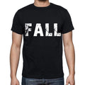 fall Men's Short Sleeve Round Neck T-shirt , Black T-shirt EN