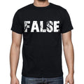 FALSE Men's Short Sleeve Round Neck T-shirt , Black T-shirt EN