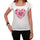 Fancy Valentine Heart Tshirt White Womens T-Shirt 00157